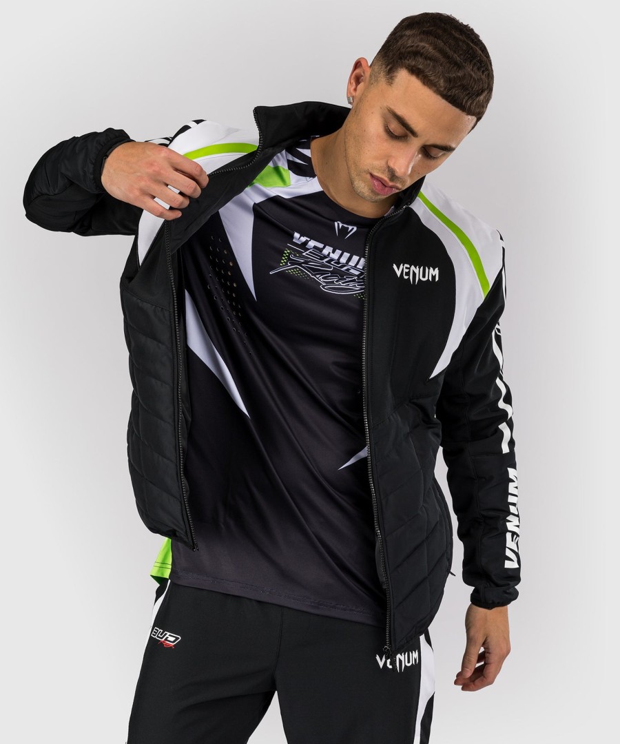 venum x bud racing miesten takki - mustavalkoinenlime vihreä