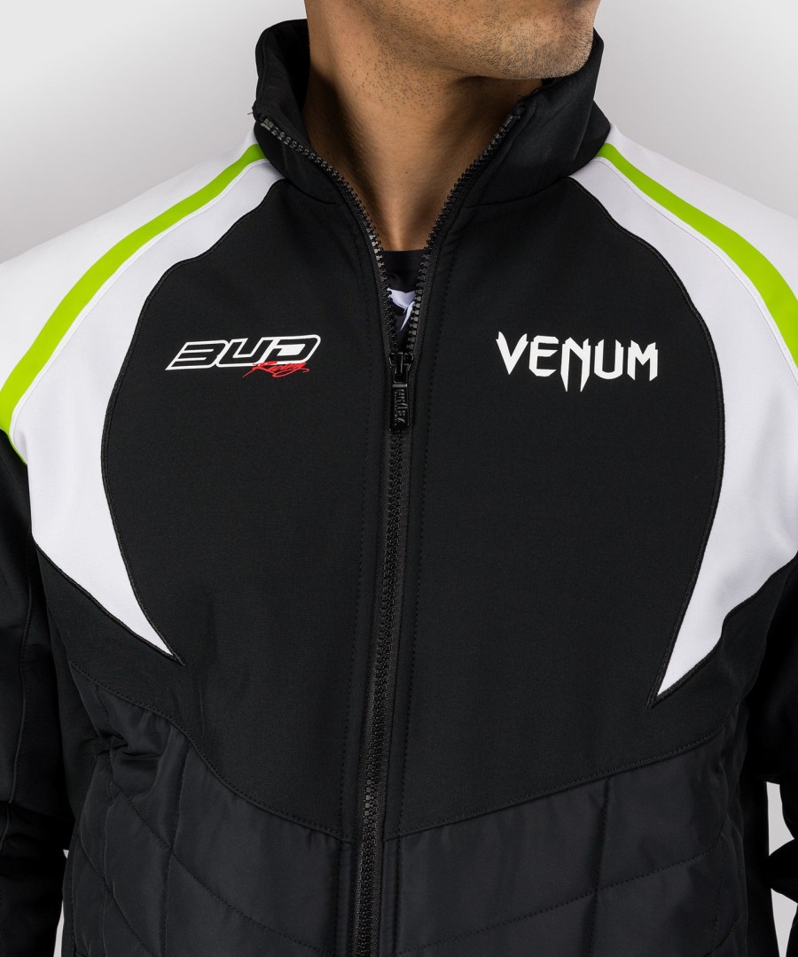 venum x bud racing miesten takki - mustavalkoinenlime vihreä