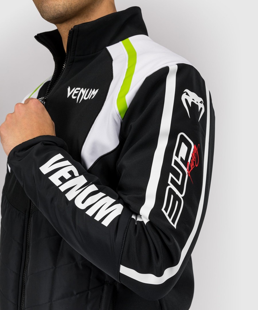 venum x bud racing miesten takki - mustavalkoinenlime vihreä