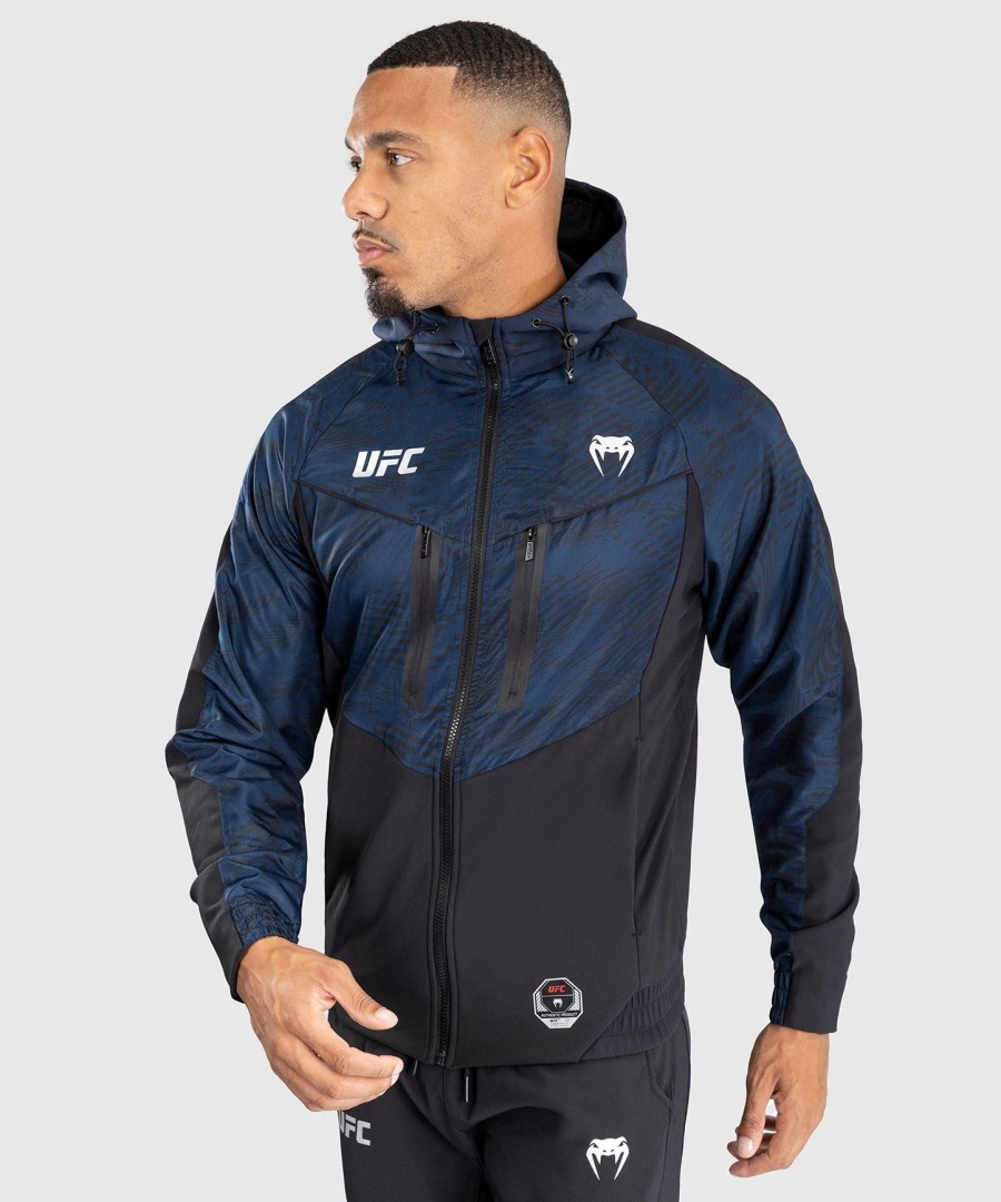 ufc fusion by venum fight week miesten vetoketjullinen huppari - valtamerensininen