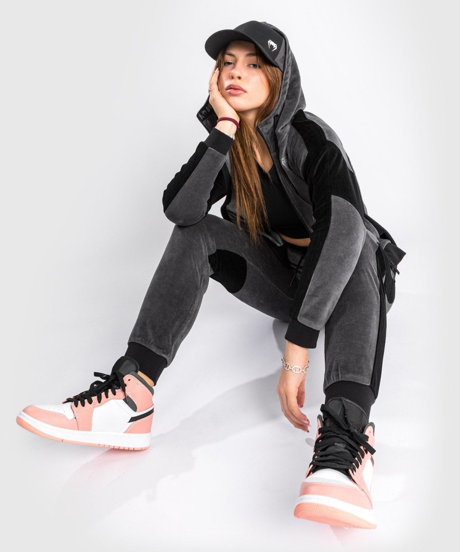 venum camoline 2.0 velvet joggers - naisten verryttelyhousut - harmaamusta