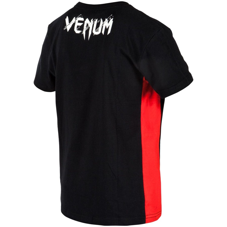 venum contender lasten t-paita - mustapunainen