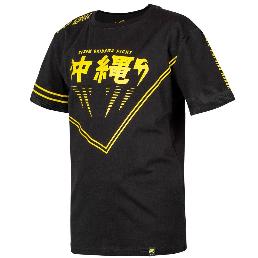 venum okinawa 2.0 lasten t-paita - mustakeltainen - exclusive