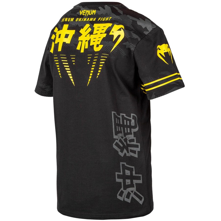 venum okinawa 2.0 lasten t-paita - mustakeltainen - exclusive