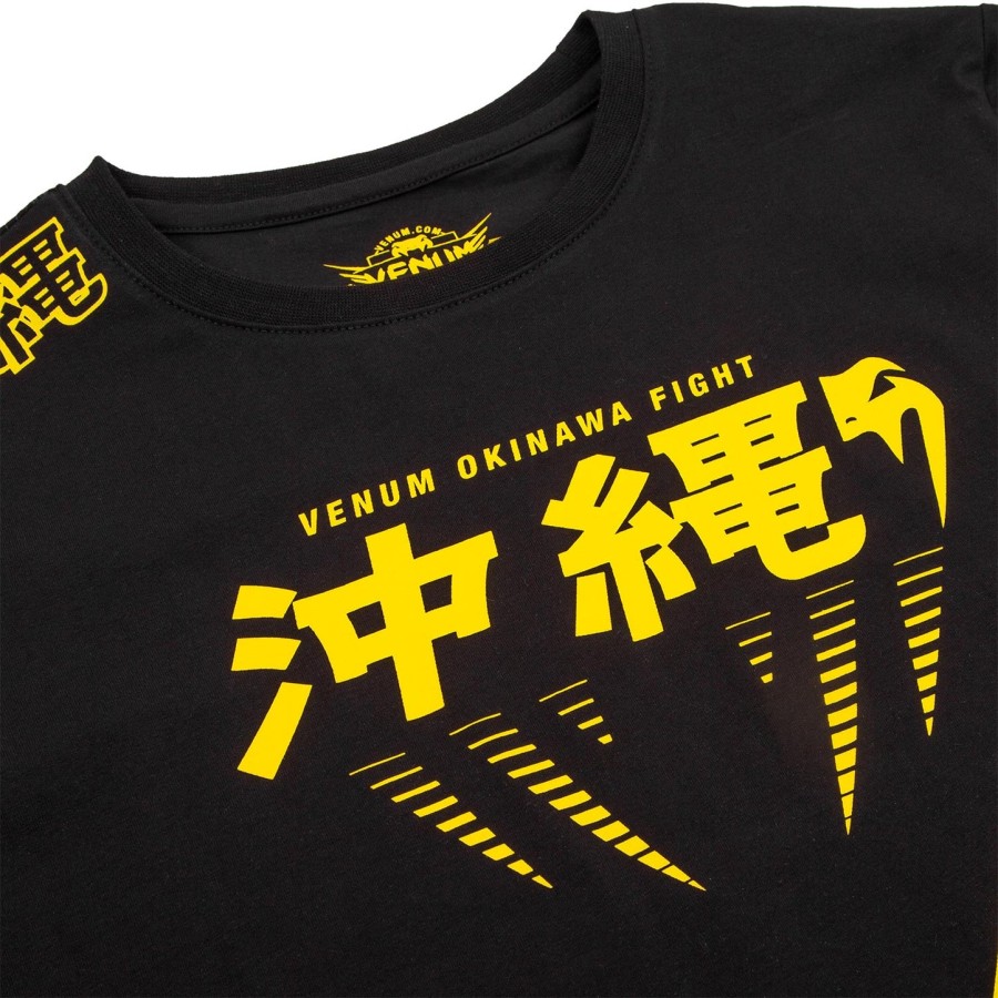 venum okinawa 2.0 lasten t-paita - mustakeltainen - exclusive