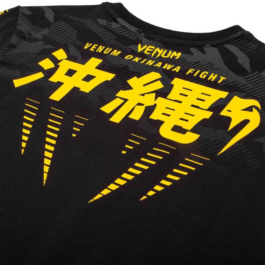 venum okinawa 2.0 lasten t-paita - mustakeltainen - exclusive