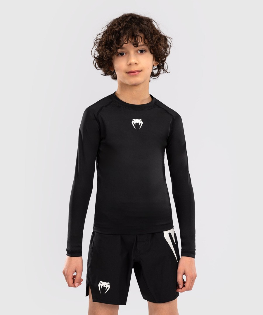 venum contender lasten rashguards pitkähihainen - musta