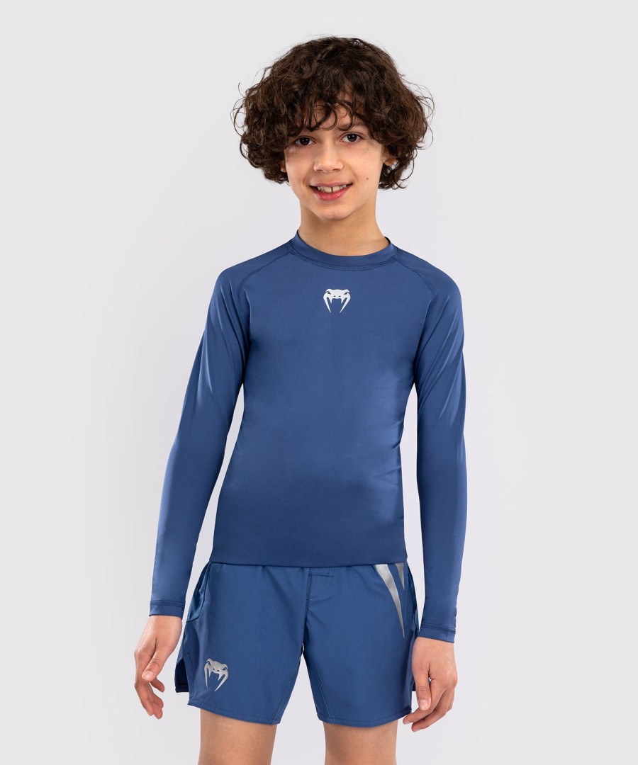 venum contender lasten rashguards pitkähihainen - kuninkaallinen sininen