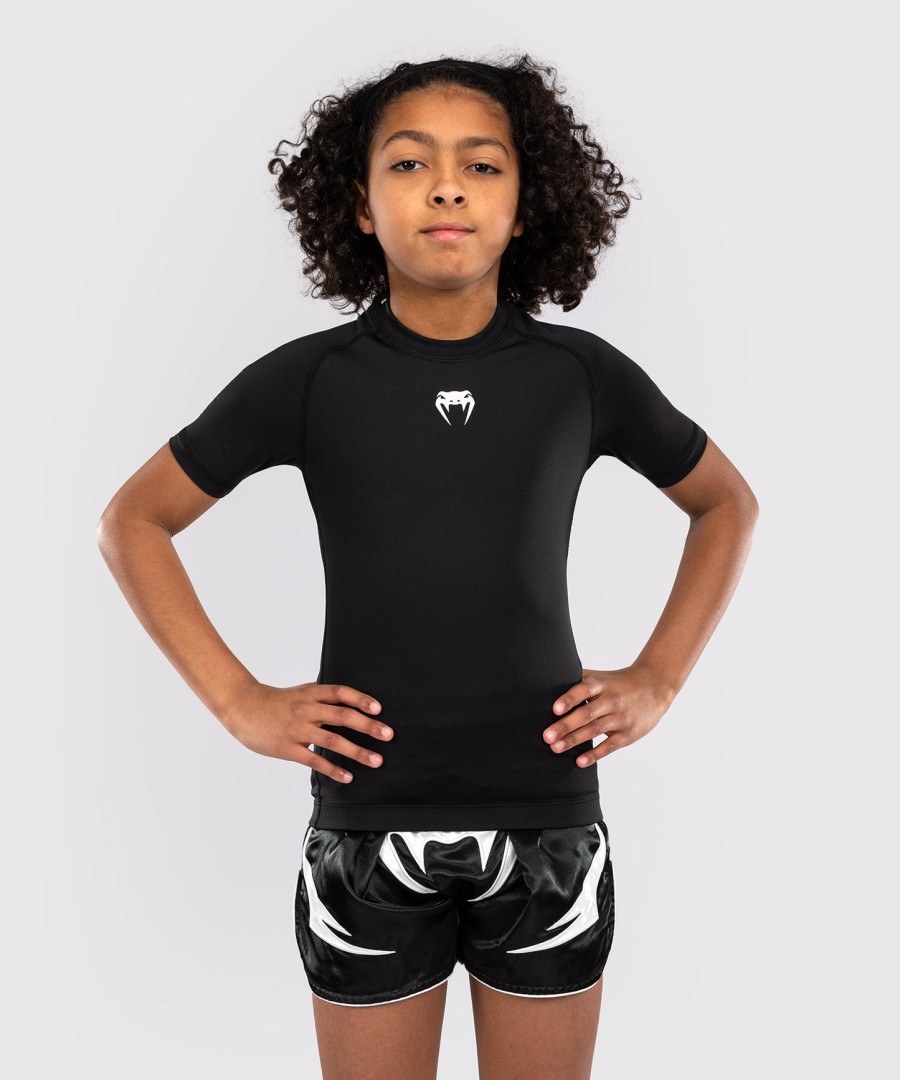 venum contender lasten rashguards lyhythihainen - musta