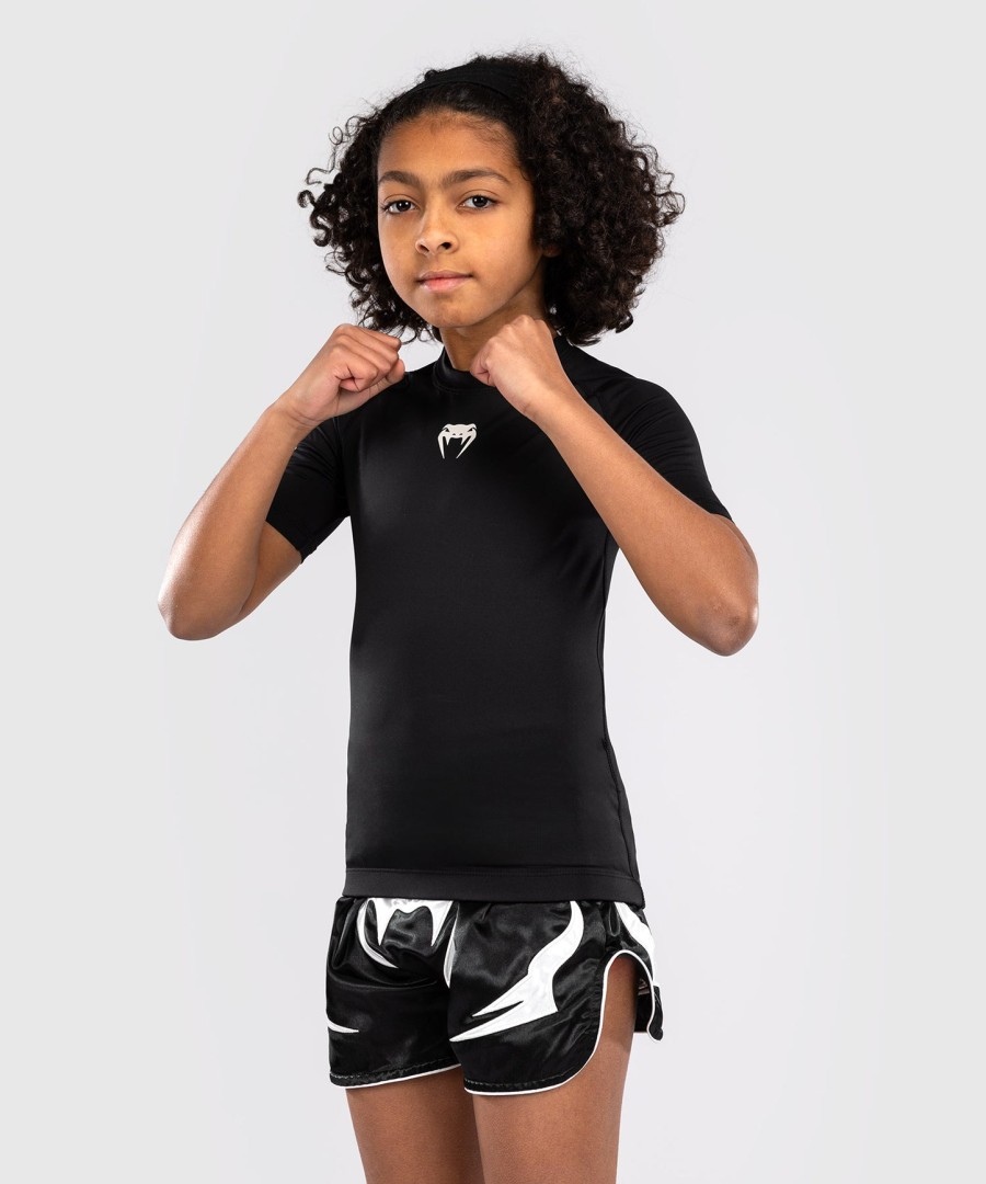 venum contender lasten rashguards lyhythihainen - musta