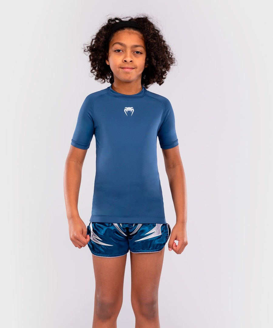 venum contender lasten rashguards lyhythihainen - kuninkaallinen sininen