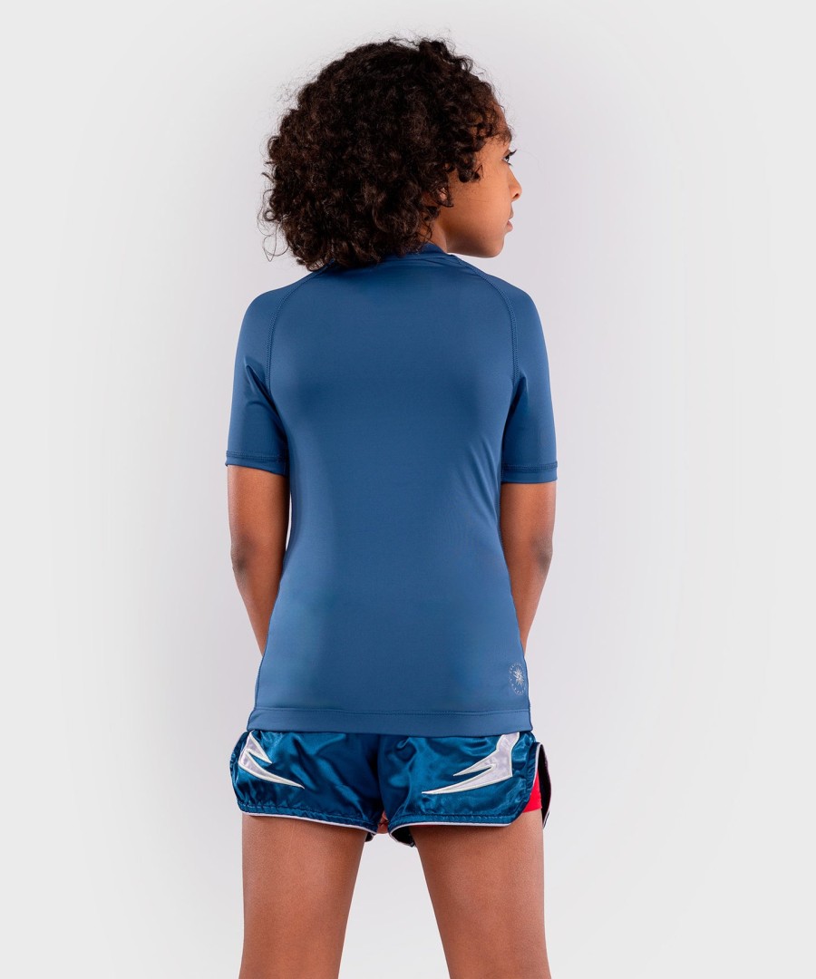 venum contender lasten rashguards lyhythihainen - kuninkaallinen sininen