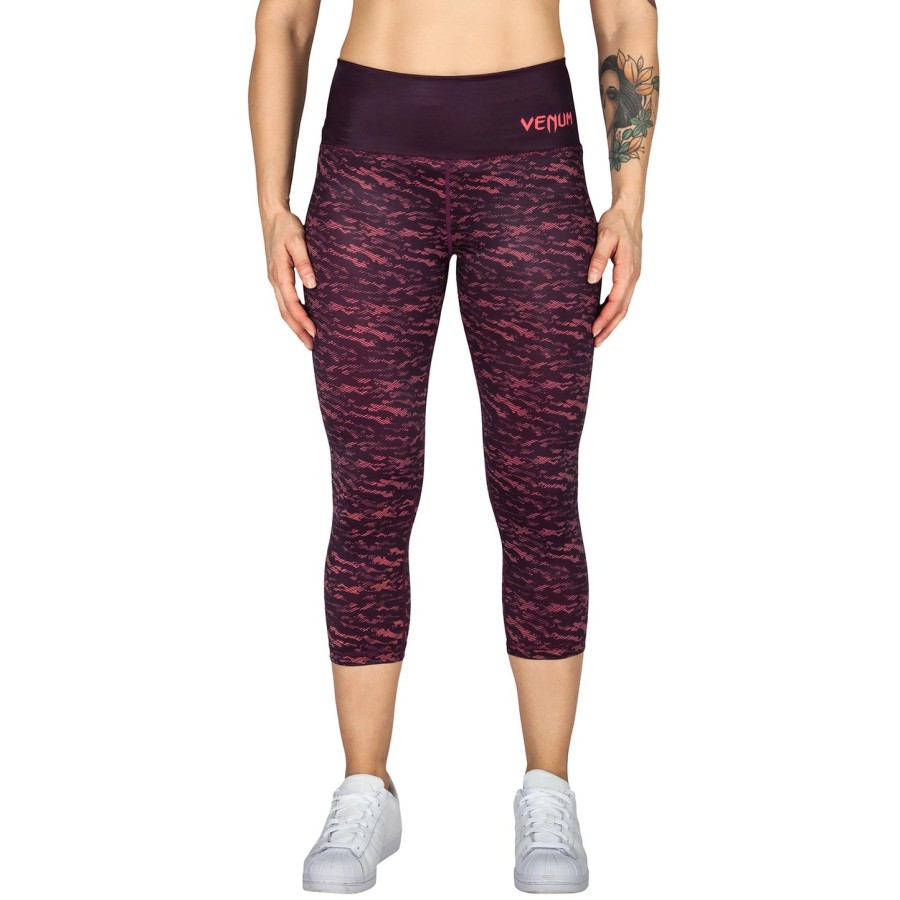 venum camoline cropped leggingsit - mustakoralli