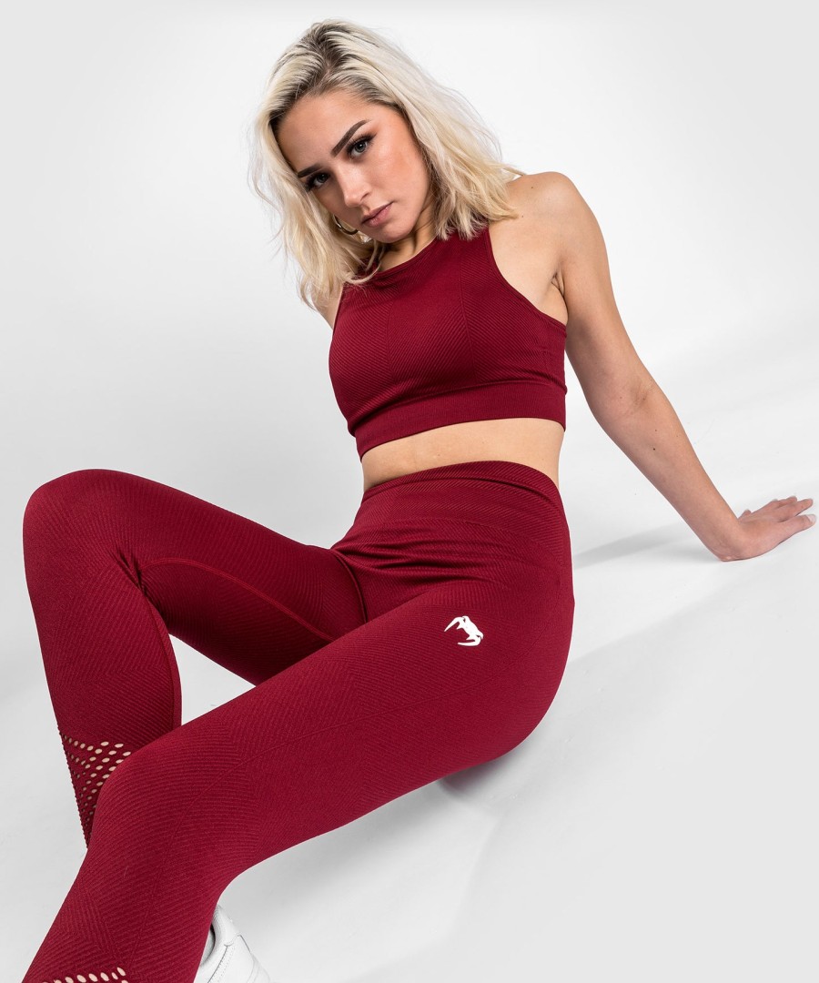 venum sparring saumattomat 78-leggingsit - naisille - viininpunainen