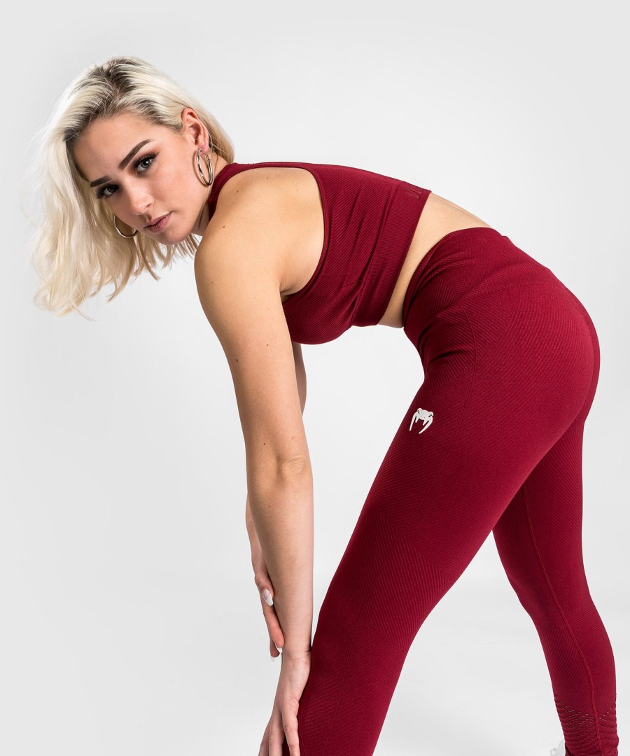 venum sparring saumattomat 78-leggingsit - naisille - viininpunainen