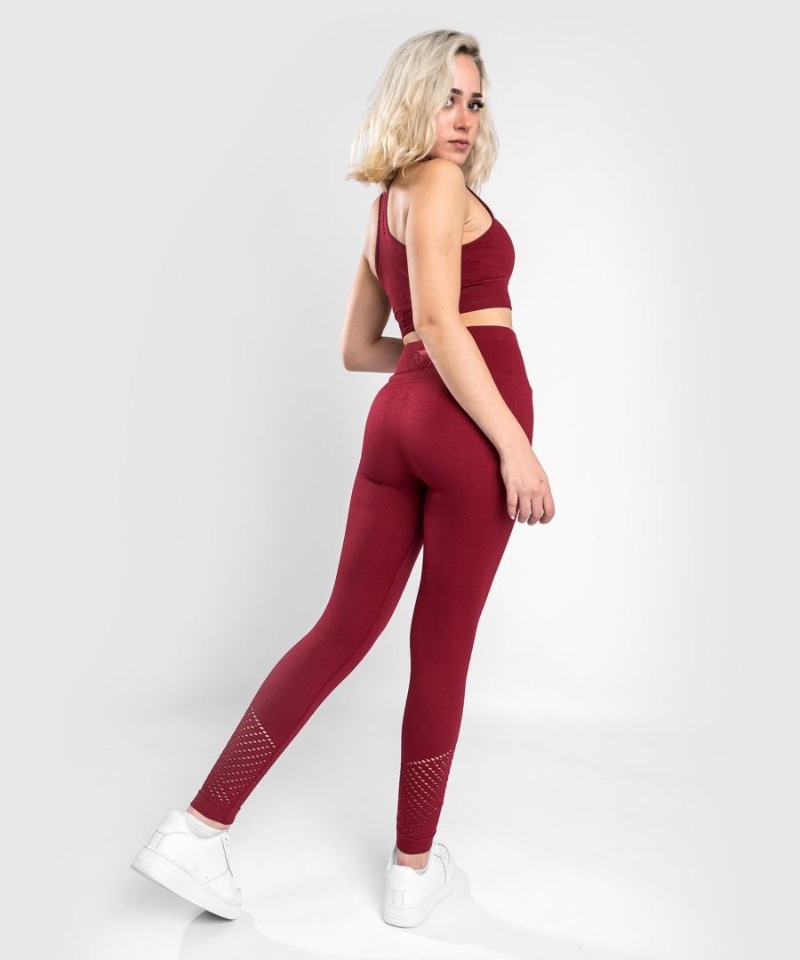 venum sparring saumattomat 78-leggingsit - naisille - viininpunainen