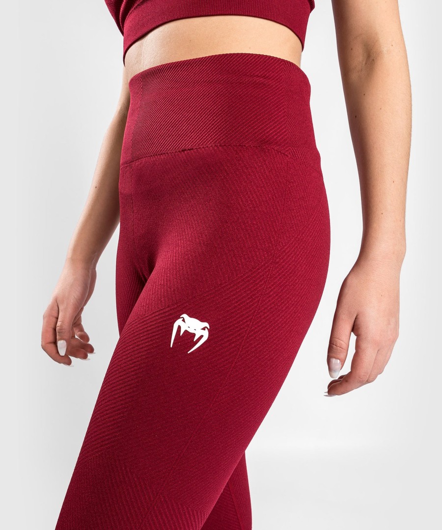 venum sparring saumattomat 78-leggingsit - naisille - viininpunainen