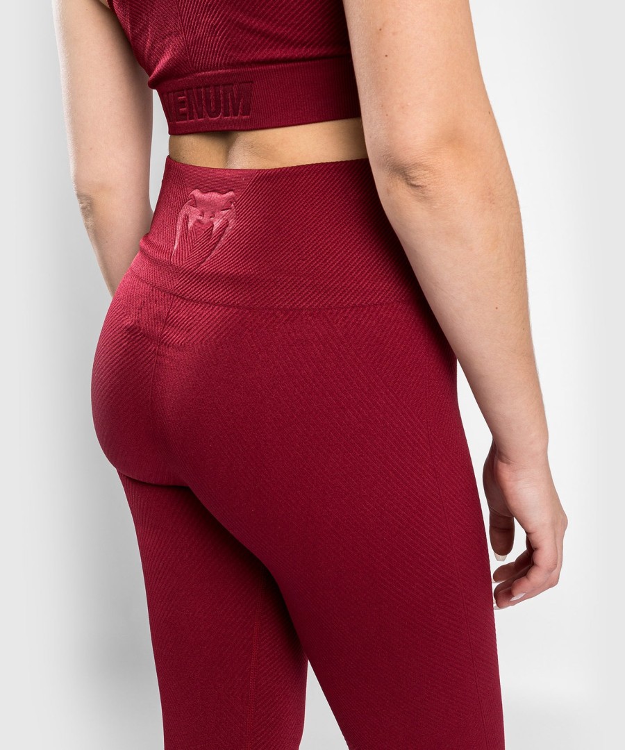 venum sparring saumattomat 78-leggingsit - naisille - viininpunainen
