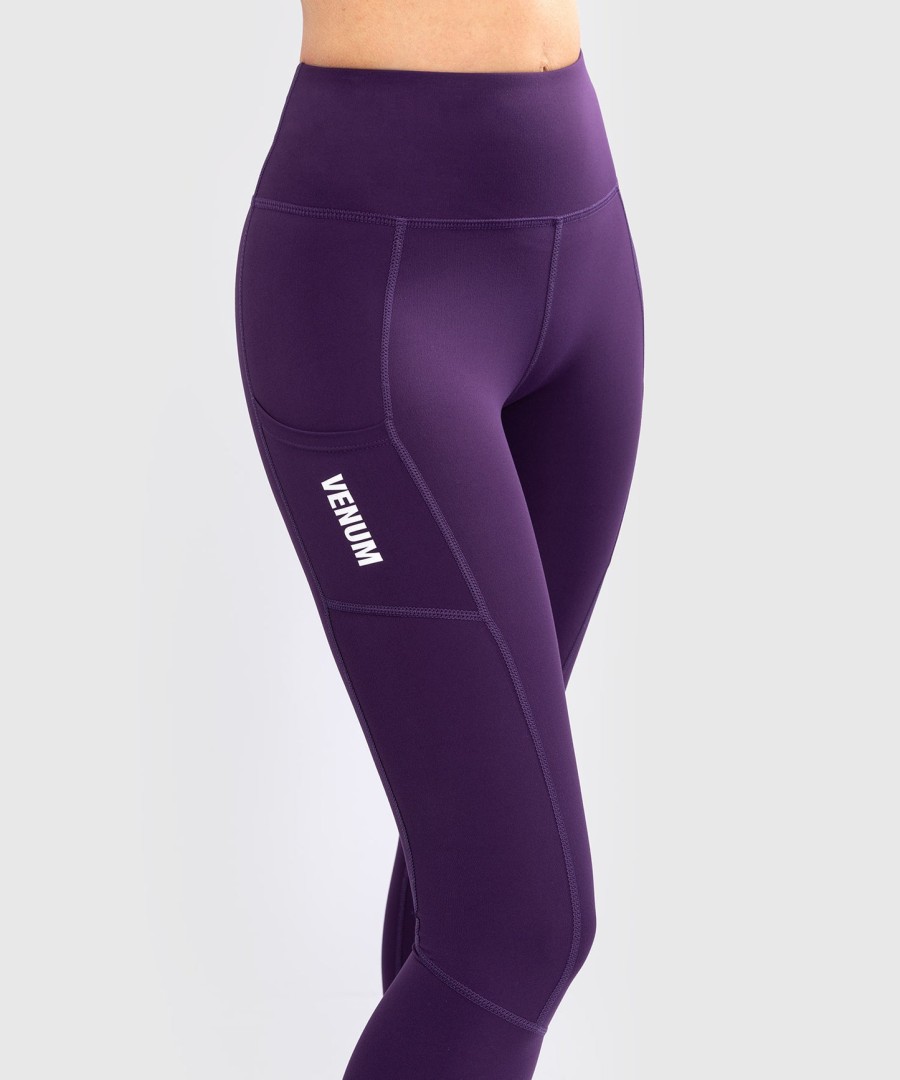venum essential naisten performance leggingsit - syvänvioletti