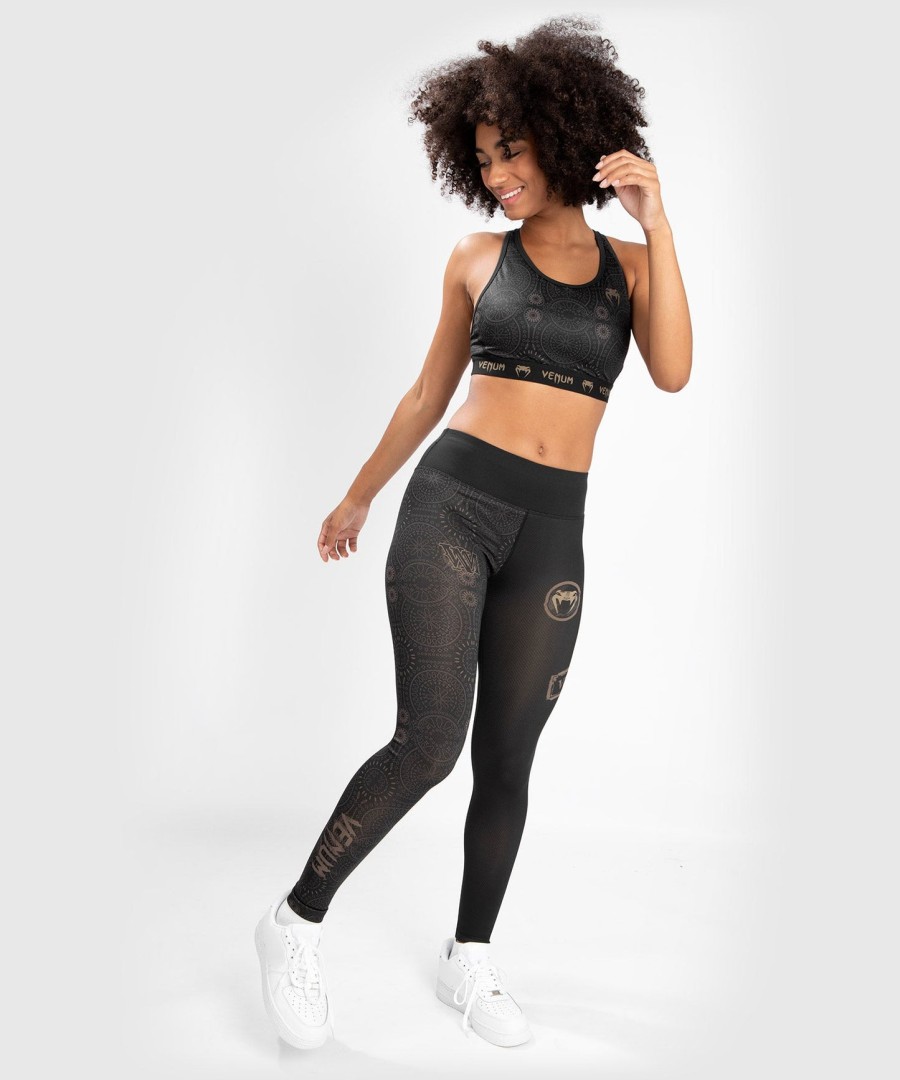 venum women santa muerte dark side - legginsit - mustaruskea
