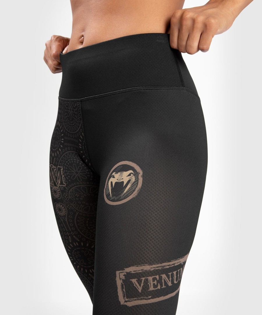 venum women santa muerte dark side - legginsit - mustaruskea