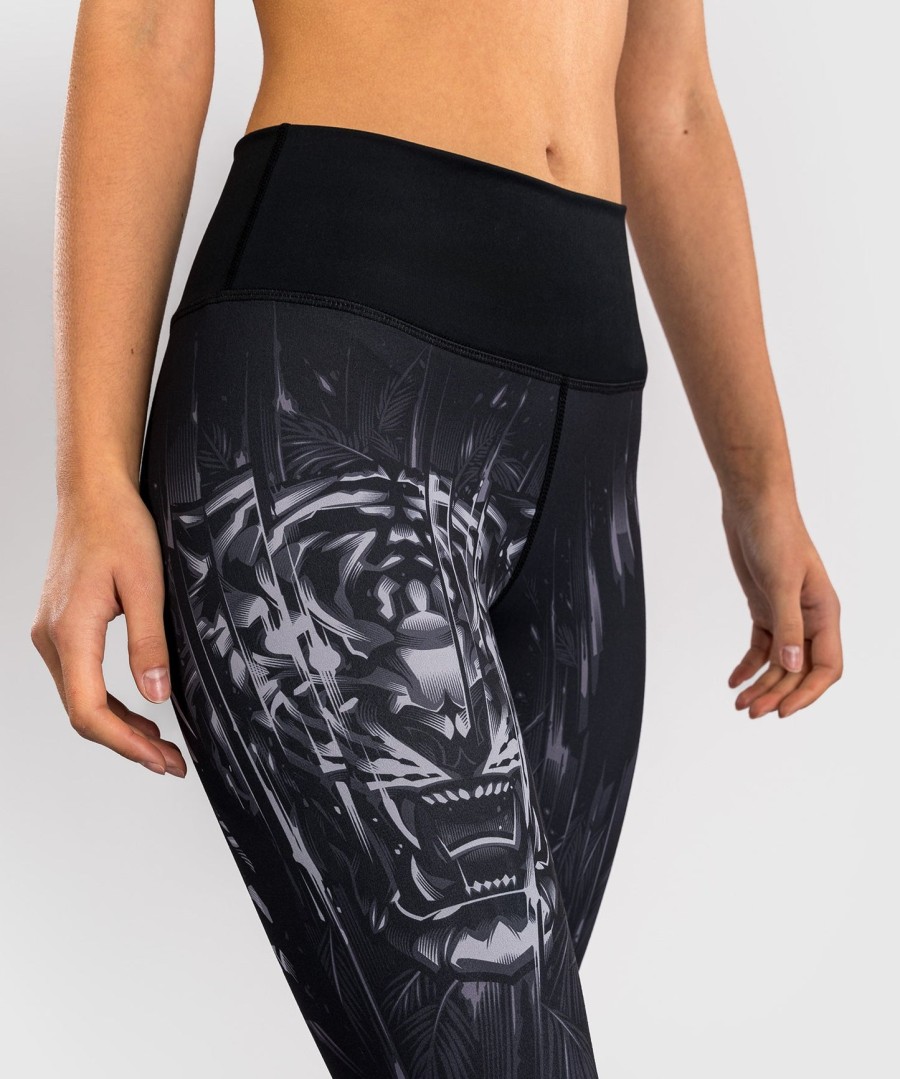 venum tiger naisten legginsit - mustahopea