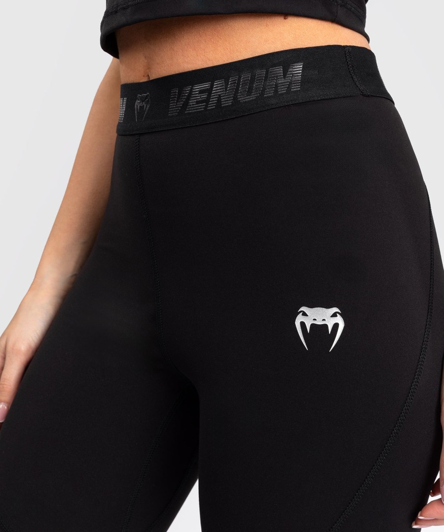 venum elevate naisten leggingsit - mustat