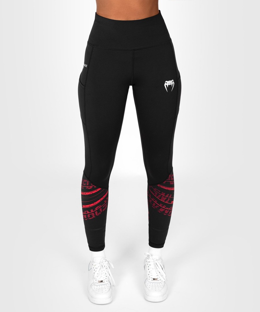 ufc performance institute 2.0 naisten tightsit - mustapunainen