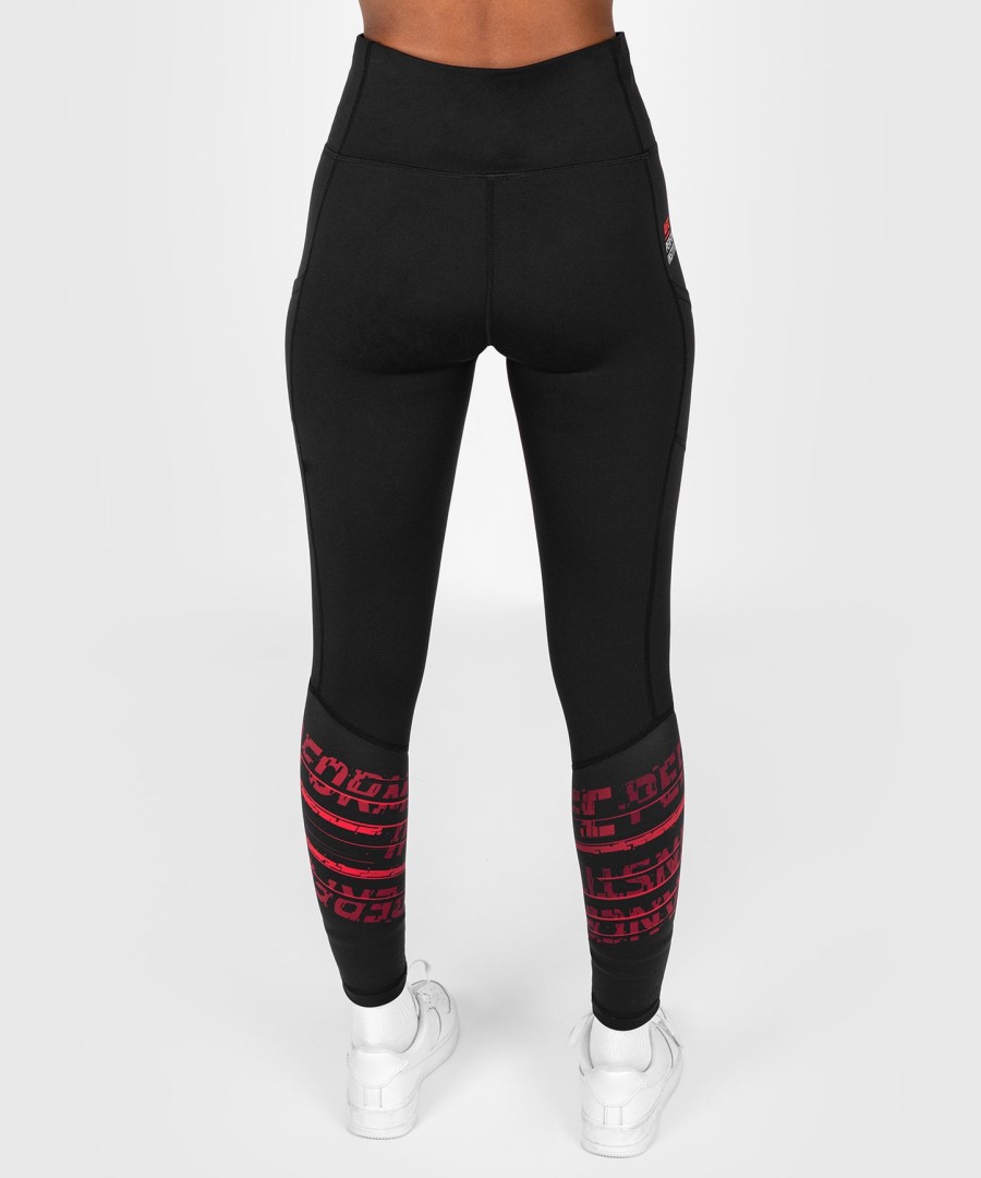 ufc performance institute 2.0 naisten tightsit - mustapunainen