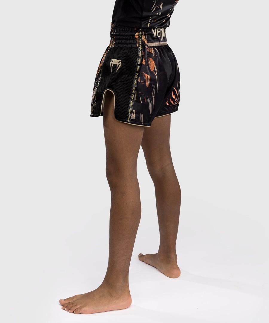 venum tiger lasten muay thai shortsit - mustaneonoranssi