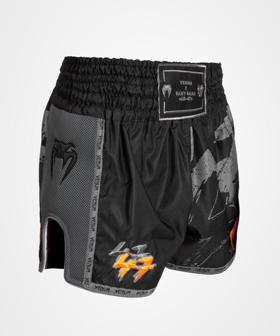 venum s47 muay thaï short - mustaoranssi