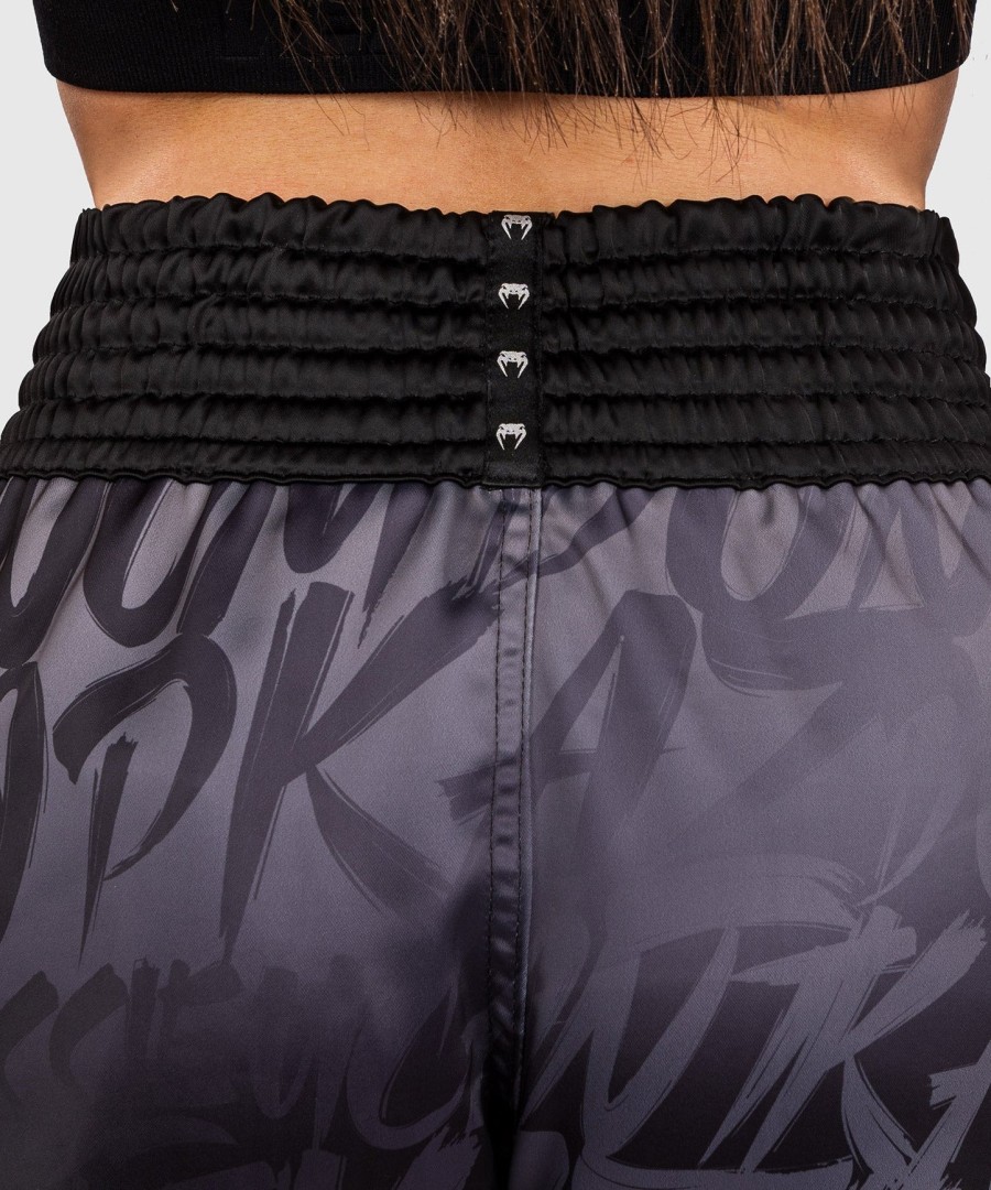 venum x kaz muay thai -shortsit - musta