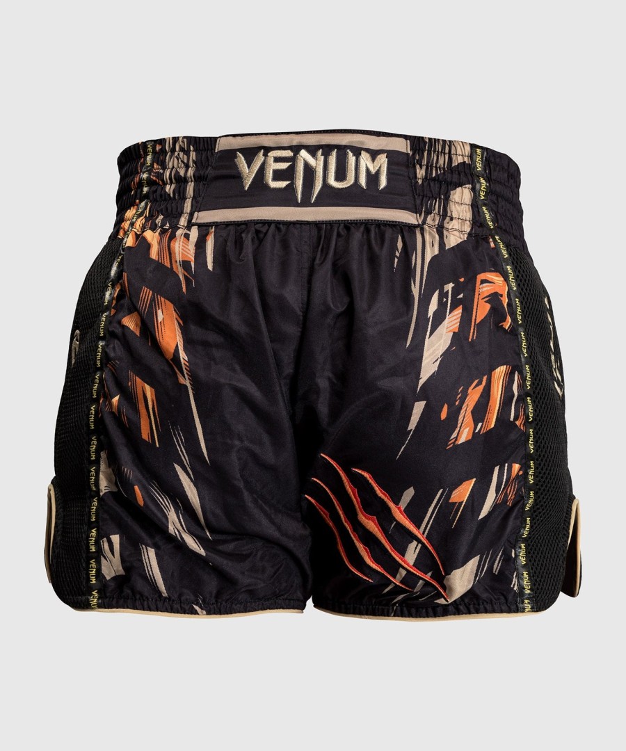 venum tiger muay thai shortsit - mustaneonoranssi