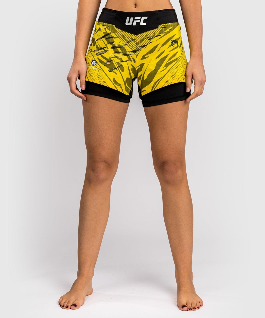 ufc fusion by venum authentic fight night naisten kamppailuhousut - keltainen