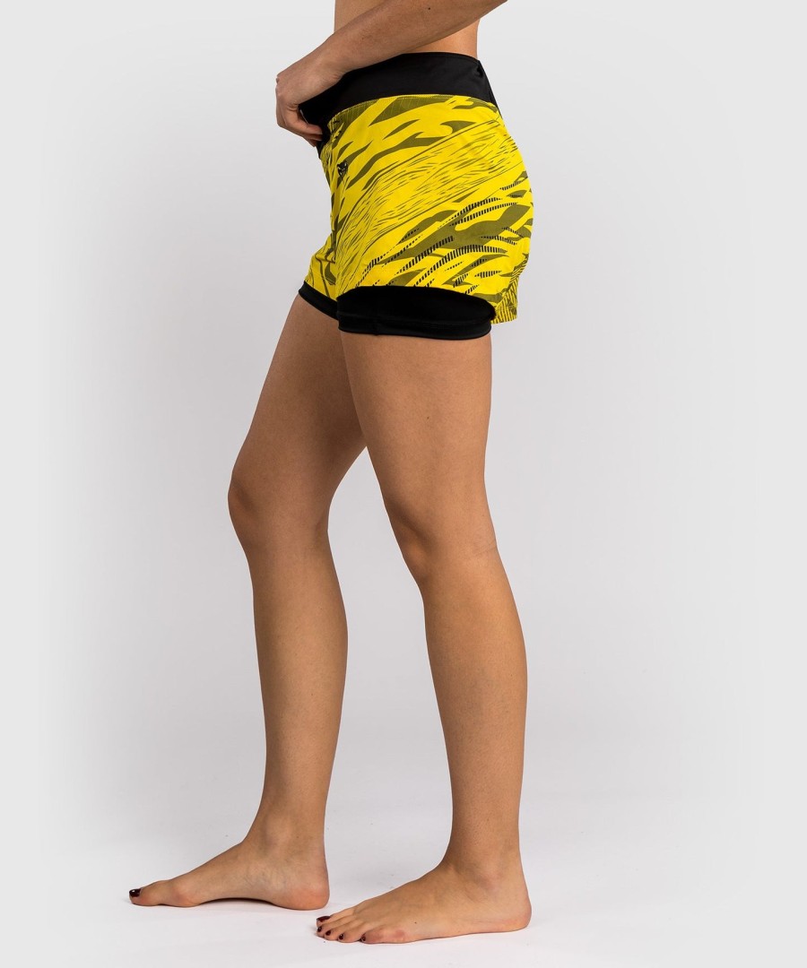 ufc fusion by venum authentic fight night naisten kamppailuhousut - keltainen