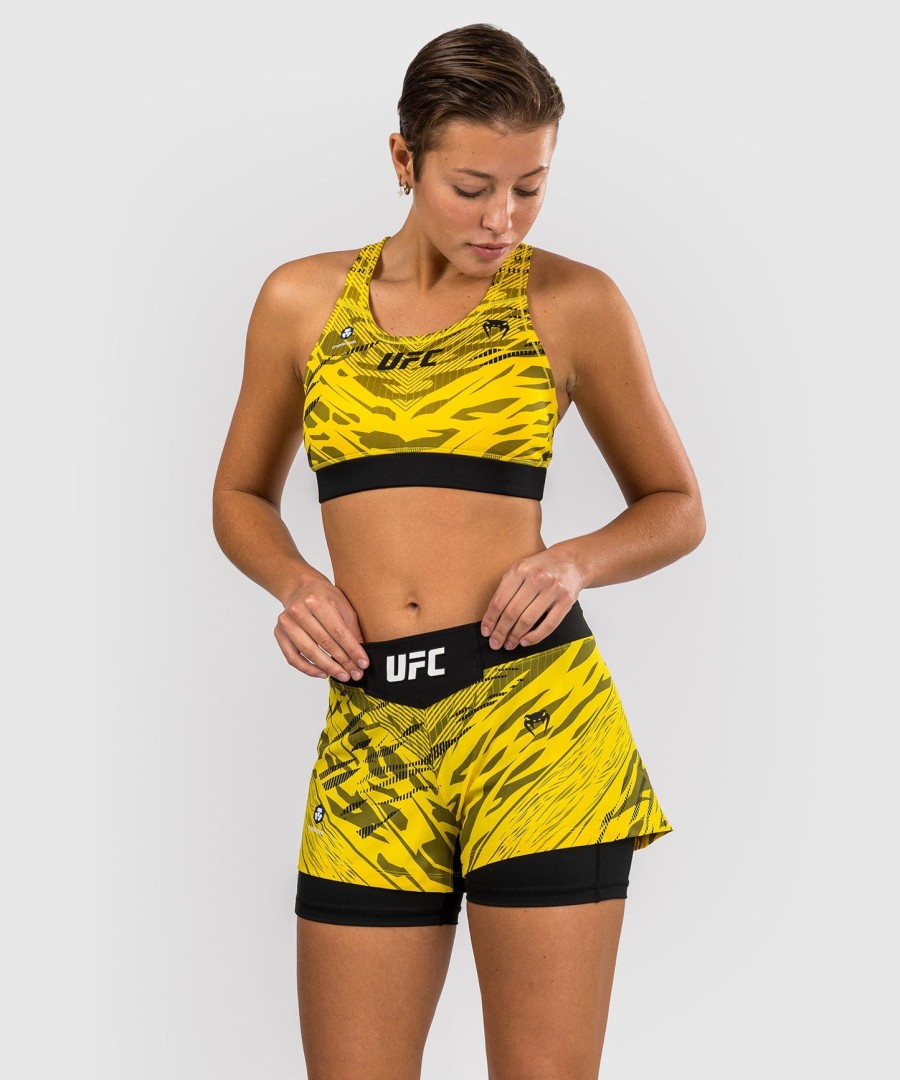 ufc fusion by venum authentic fight night naisten kamppailuhousut - keltainen