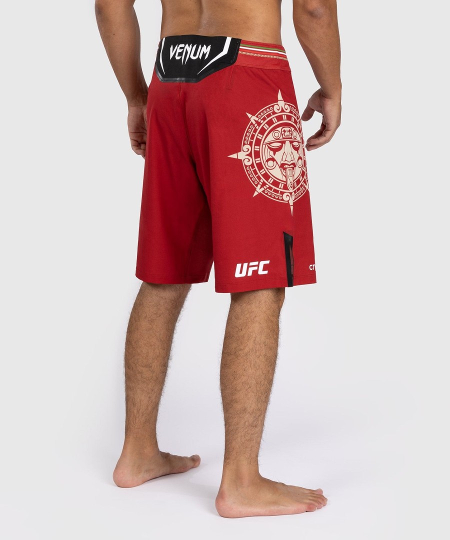noche ufc by venum authentic fight night miesten kamppailuhousut - pitkä leikkauksella - punainen