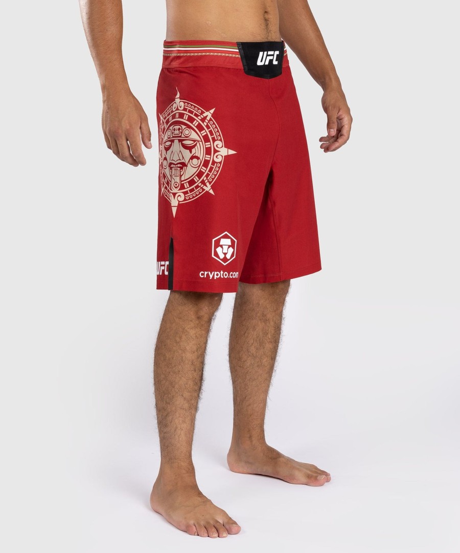 noche ufc by venum authentic fight night miesten kamppailuhousut - pitkä leikkauksella - punainen