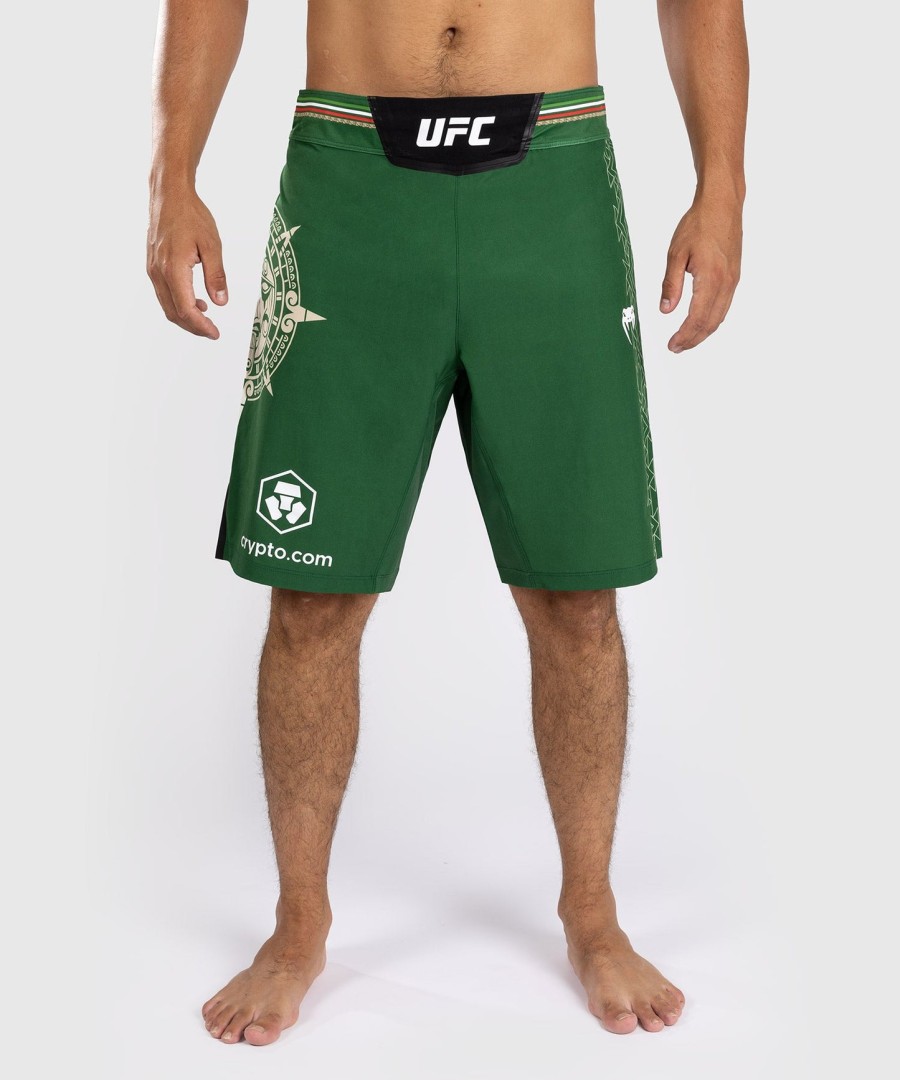 noche ufc by venum authentic fight night miesten kamppailu shortsit - pitkä leikkauksella - vihreä