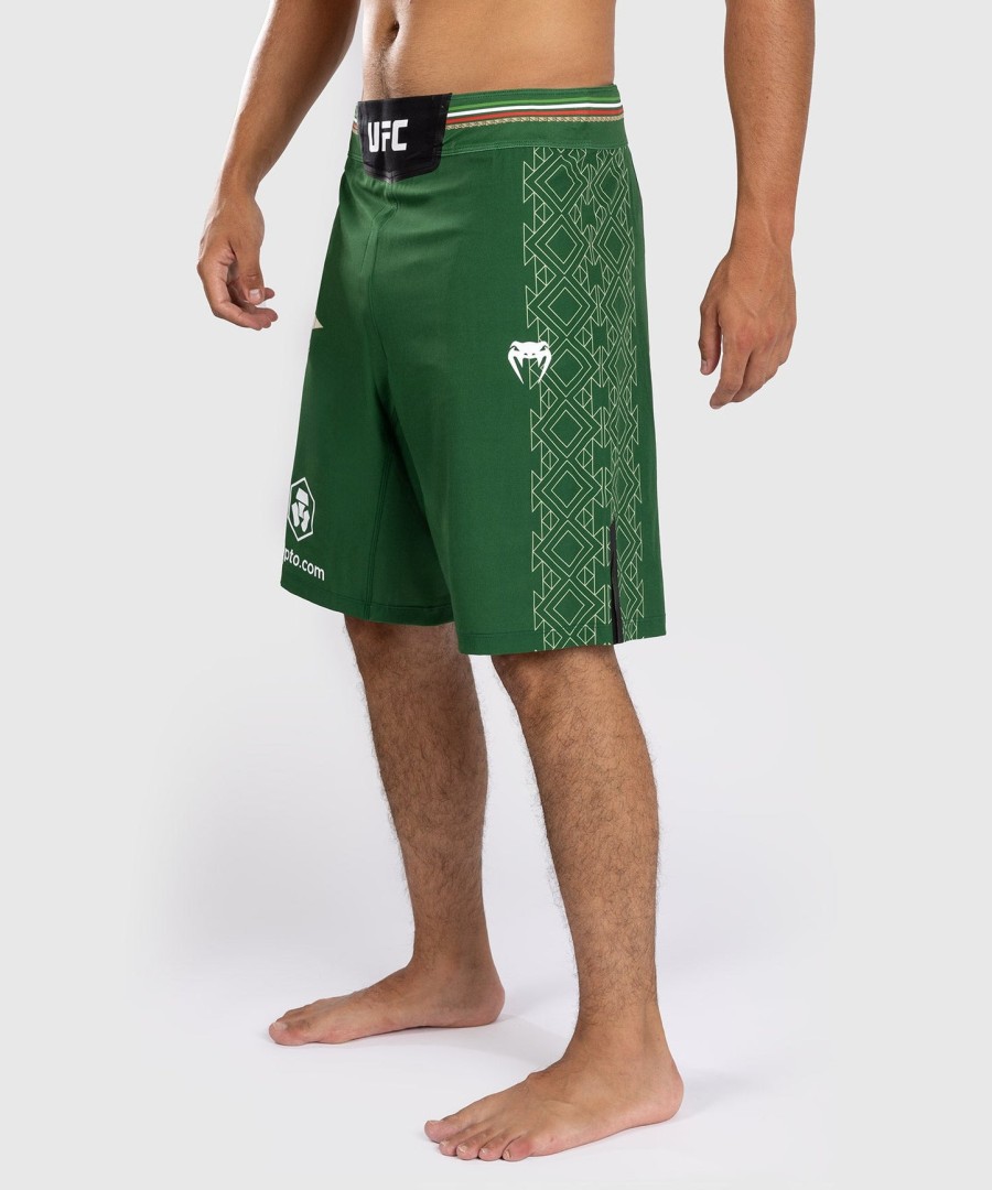 noche ufc by venum authentic fight night miesten kamppailu shortsit - pitkä leikkauksella - vihreä