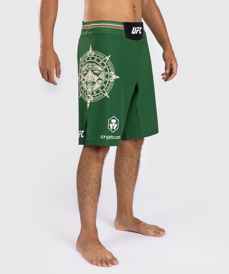 noche ufc by venum authentic fight night miesten kamppailu shortsit - pitkä leikkauksella - vihreä