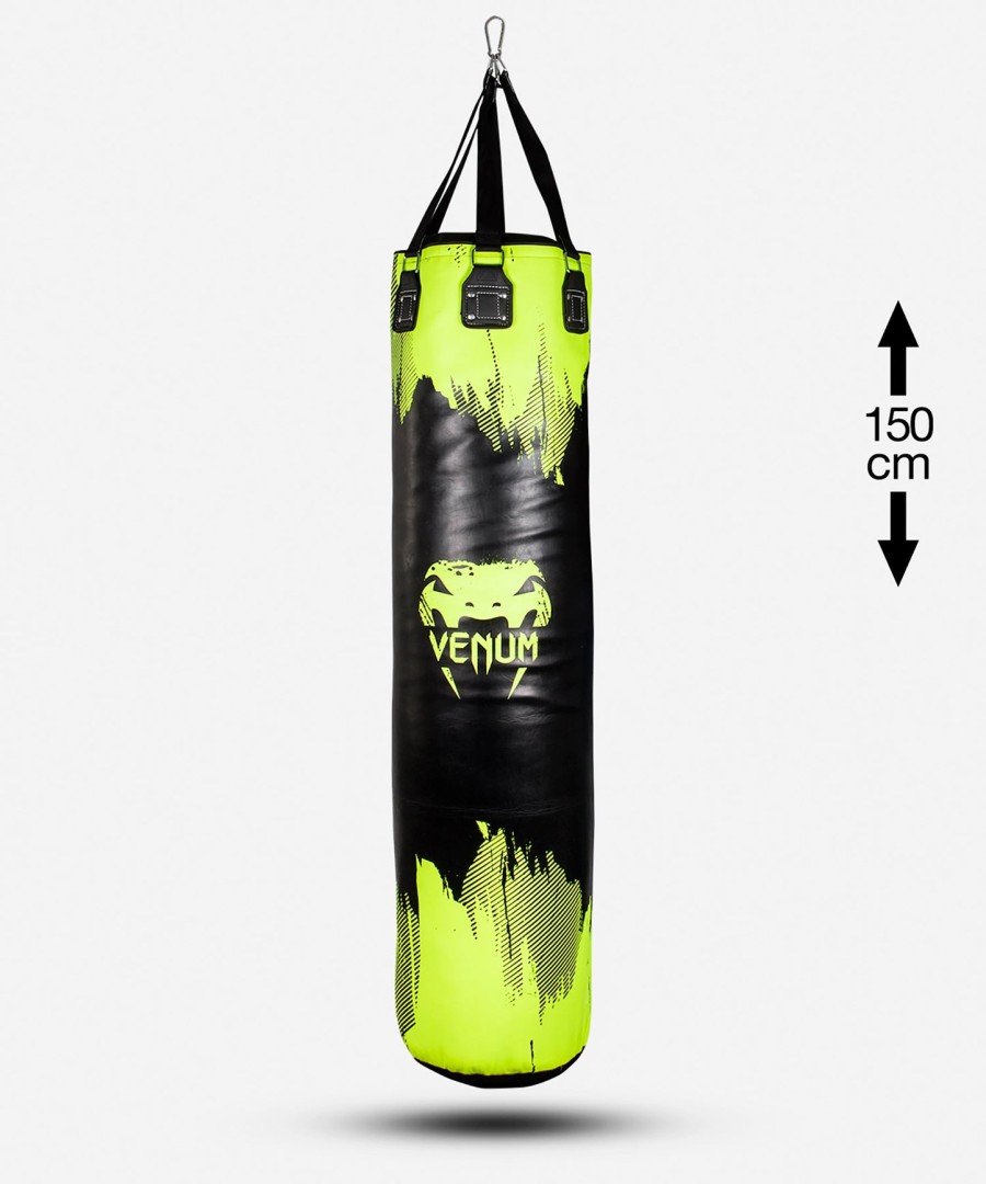 venum hurricane nyrkkeilysäkki - neonkeltainenmusta - 150 cm