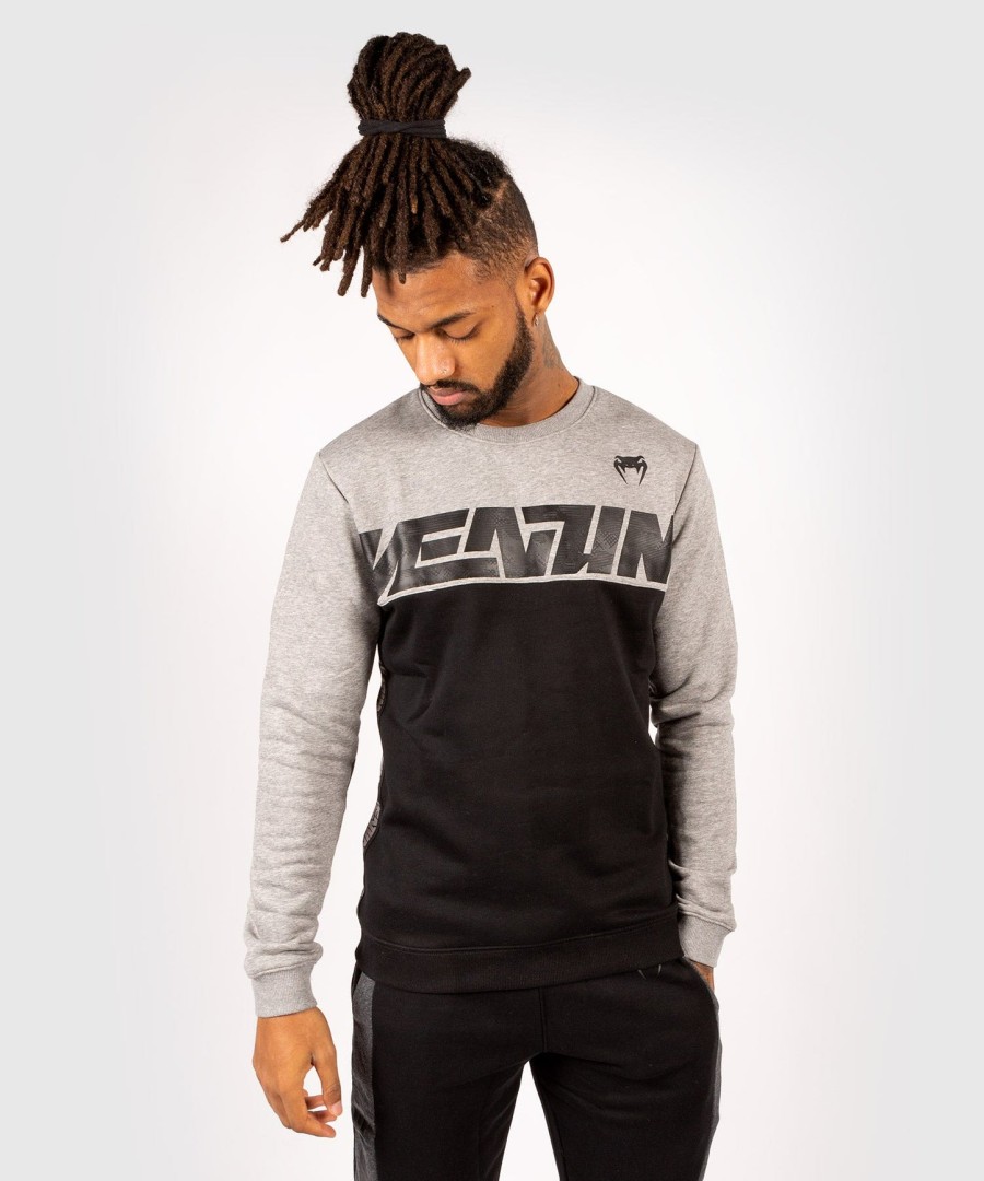 venum connect crewneck collegepaita - mustaharmaa