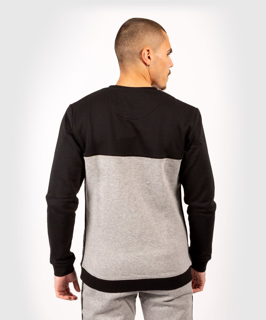 venum connect crewneck collegepaita - mustatummanharmaa