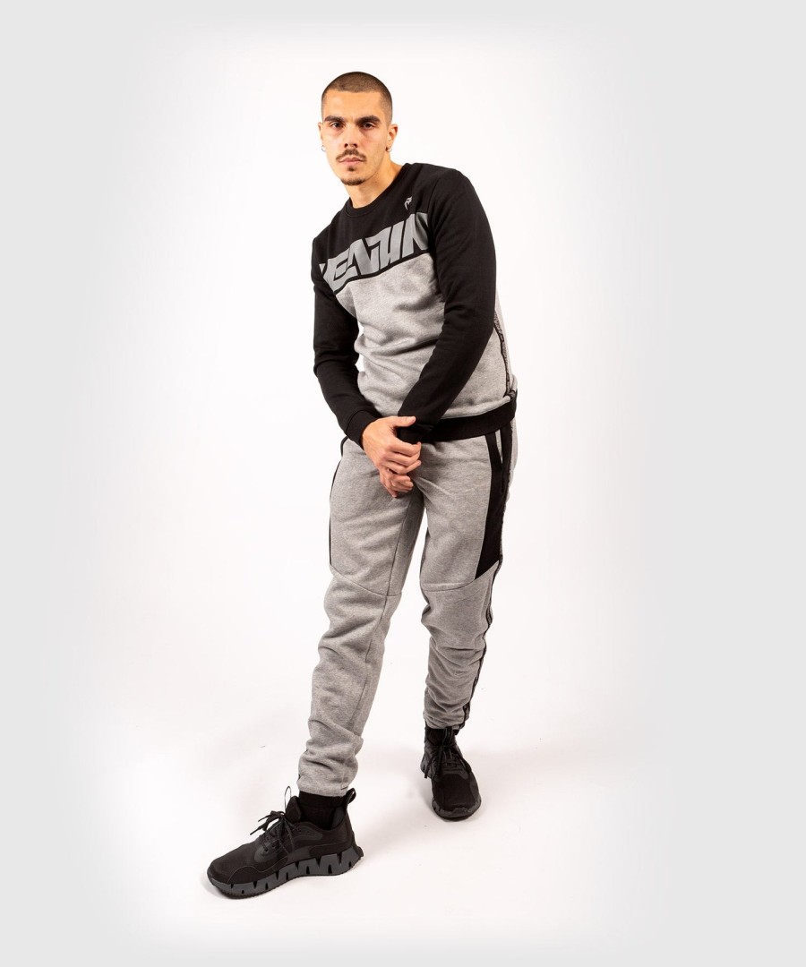 venum connect crewneck collegepaita - mustatummanharmaa