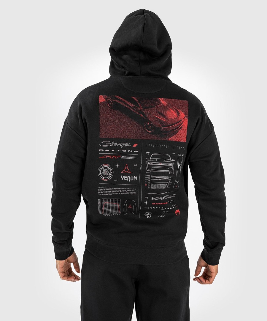 venum x dodge banshee unisex huppari printillä - musta