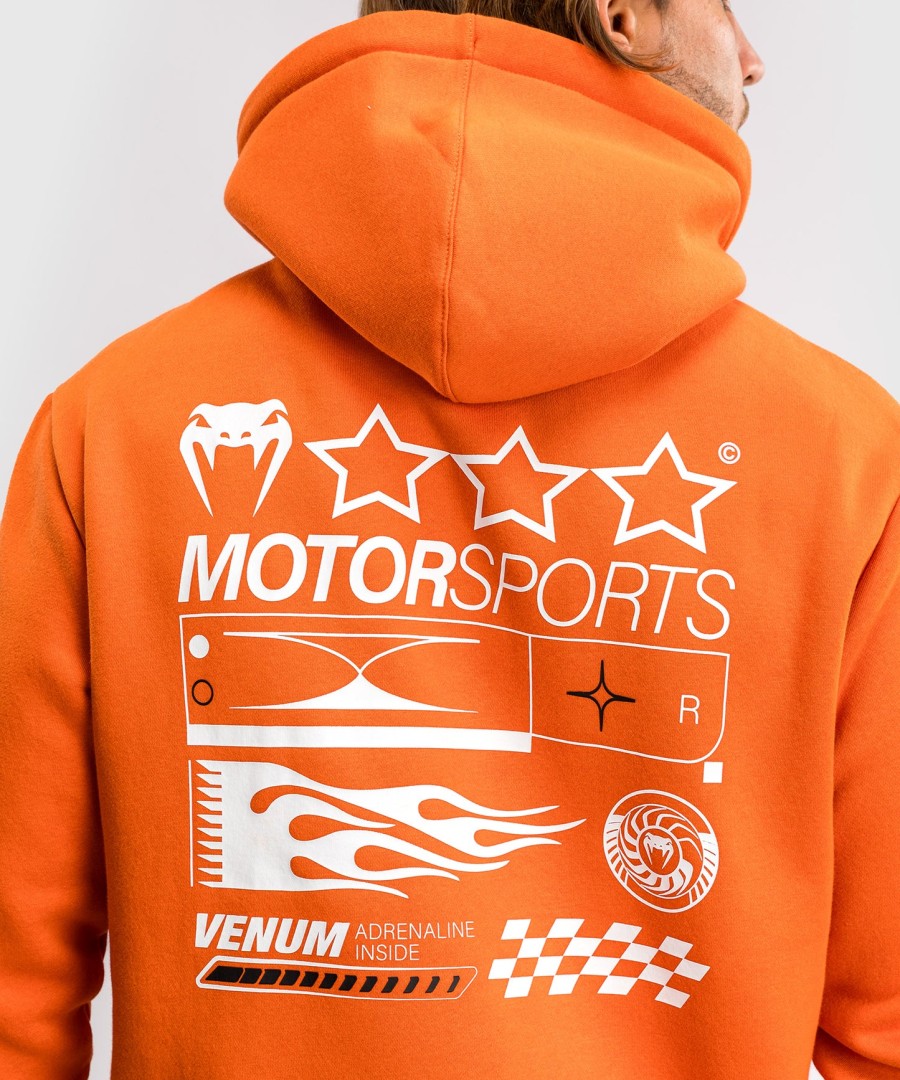 venum motorsport huppari - mandariini