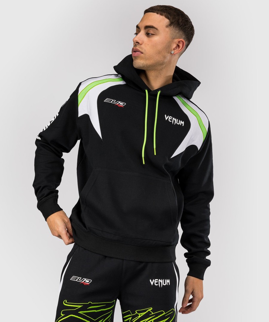 venum x bud racing miesten huppari - mustavalkoinenlime vihreä