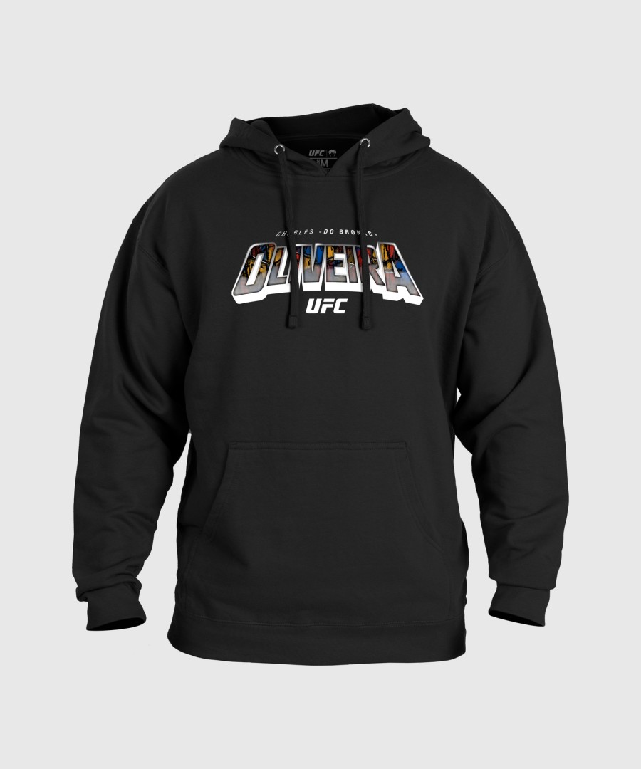 miesten ufc unrivaled by venum musta charles oliveira -huppari