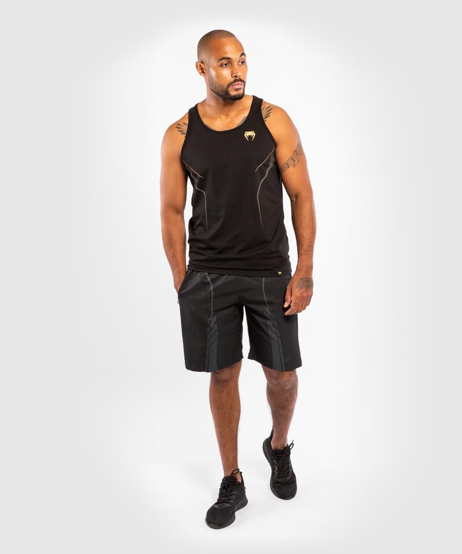 venum athletics -hihainen paita – mustakulta